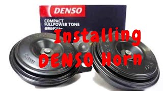 Denso Horn installing In Bike  All bike same process [upl. by Sorkin]