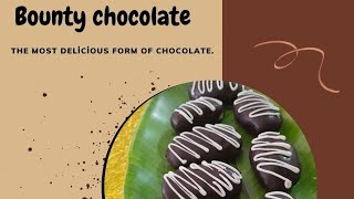 😋only tree ingredient se Bountychocolate bounty chocolate barbounty chocolate viral viralvideo [upl. by Osmond]