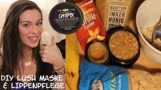 DIY LUSH quotOatifixquot Gesichtsmaske amp Lippenpeeling quotBubblegumquot  Face Mask amp Lip Scrub [upl. by Aneerhs]