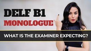 DELF B1 Monologue Production orale  French speaking exam [upl. by Nahsad337]