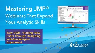 Mastering JMP Easy DOE  Guiding New Users Through Designing and Analyzing an Experiment [upl. by Rozanna176]