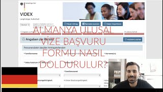 Almanya Ulusal Vize DTipi Başvuru Formu Nasıl Doldurulur [upl. by Mcdade844]