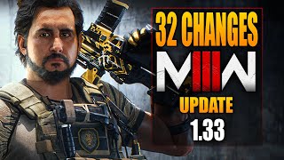 Modern Warfare 3 32 Big Changes in Today’s Update MW3 Update 133 [upl. by Kcirrag]