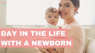 Day In The Life With A Newborn  First Time Mom [upl. by Sivram]