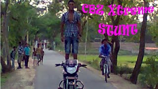 Bike Stunt by CBZ Xtreme amp Hero Honda Hunk [upl. by Ginsburg]