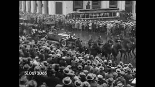 Primirea Reginei Maria în New York 1926 [upl. by Nessnaj]