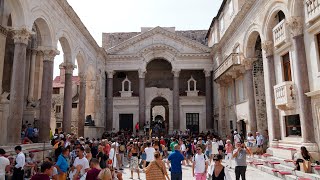 DIOCLETIANS PALACE ST DOMNIUS CATHEDRAL CRYPT BAPTISTERY SPLIT CROATIA 4K [upl. by Atirhs981]