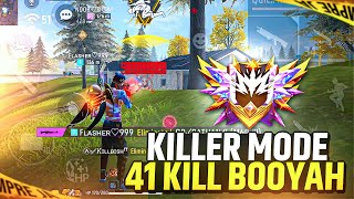 Killer Mode Is On 🔥 41 Kills Booyah  Grandmaster Hard Lobby Gameplay [upl. by Idnas]