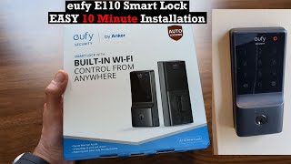 eufy C210 E110 Smart Lock  WiFi Easy Install Secure WiFi Bluetooth and more [upl. by Broddie33]