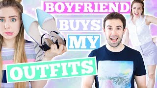 BOYFRIEND BUYS OUTFITS FOR GIRLFRIEND Shopping Challenge 2017 [upl. by Milks1]