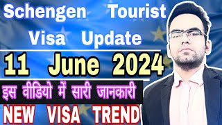 Schengen Tourist Visa Update in June 2024  Schengen Visa From India  which Country Best For Apply [upl. by Aryl]