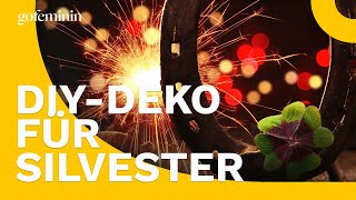 DIYDekoIdeen für den SilvesterTisch [upl. by Ettenirt]