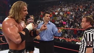 Triple H vs Chris Jericho  WWE Championship Match Raw April 17 2000 [upl. by Annaeed]