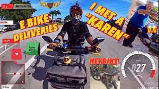 WHY E BIKE DELIVERY 350000FLORIDA Uber Eats amp DoorDash HEYBIKE EXPLORE [upl. by Woolson17]