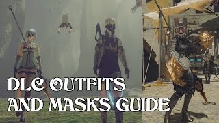 NieR Automata  DLC Outfits Guide [upl. by Ateinotna]