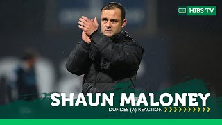 Pleased With Our Effort When Down To Ten Men  Shaun Maloney  Dundee 0 Hibs 0  cinch Premiership [upl. by Lai]