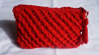 🌈Como Tejer un ESTUCHE a crochet NECESER O CARTUCHERA😊 [upl. by Tedra]