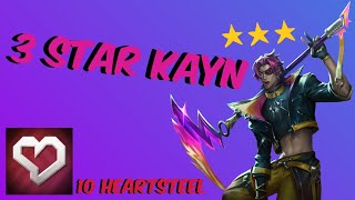 3 star Kayn with 10 Heartsteel  TFT set 10 [upl. by Uahsoj]