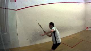 Squash Tips 4  How to retrieve a ball from the backwall tutorial  Explanation and How to [upl. by Navlys214]