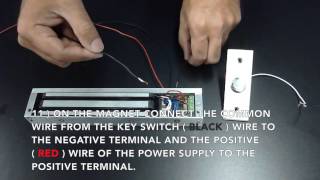 Instructions On How To Wire A Wireless Entry Pawn Shop Magnetic Lock Kit [upl. by Cristionna700]