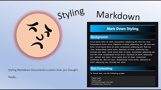 How to Style Markdown Documents [upl. by Aible]