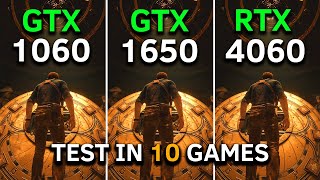 GTX 1060 vs GTX 1650 vs RTX 4060  Test In 10 Games at 1080p [upl. by Manya]