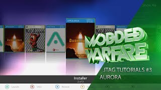 JtagRGH Tutorials 3 Installing Aurora Custom Dashboard [upl. by Absa236]