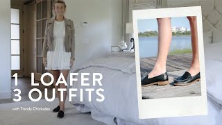 1 Sperry Loafer 3 Outfits with Trendy Chickadee [upl. by Berthold233]