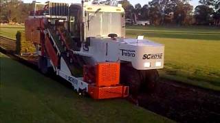 TREBRO SC2010 SLAB TURF SOD HARVESTER [upl. by Kurman190]