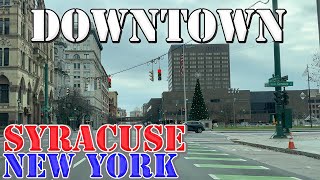 Syracuse  New York  4K Downtown Drive [upl. by Scheld]