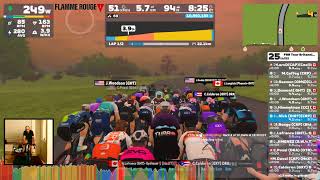 Zwift  Race FRR Tour Britannia  CRP Stage 4 on 2019 Worlds Harrogate Circuit in Yorkshire [upl. by Alemap]