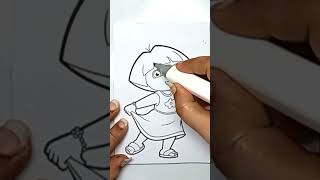 Coloring Dora the explorer doratheexplorer [upl. by Aled]