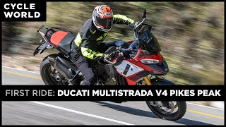 2022 Ducati Multistrada V4 Pikes Peak  First Ride [upl. by Conlon734]