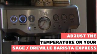 How to change the water temperature to dial in your espresso  Barista Express coffee Machine [upl. by Loram]