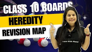 Heredity  Revision Map  Class 10 Boards 2024 [upl. by Hilar]