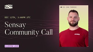 Sensay Community Call Product updates SNSY KOLZ and more [upl. by Eyeleen505]