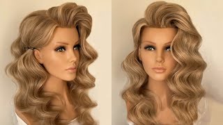 Hollywood waves Hairstyle tutorial [upl. by Templia]