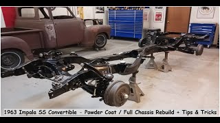 1963 Impala SS Convertible Part 7 Assemble Frame  Chassis  Suspension Rebuild DIY Auto Restoration [upl. by Solitta459]