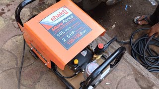 25 HP SHAKTI MICRO FORCE MODEL 150 BAR 💥🤯FOR BIKE WASHING CENTER🤩🔥WHATSAPP FOR ORDER ☎️9726255752☎️ [upl. by Onateag258]