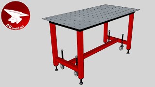 Welding Fixture Table build  Step by Step the Entire Process [upl. by Ellenahc]