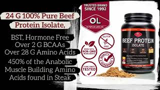 Olympian Labs Beef Protein Powder 1080p [upl. by Ittocs]