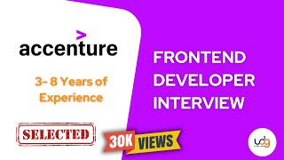 Accenture interview questions and answers  angular interview answer and answer 38 years experience [upl. by Notyap]