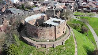 DJI 0190 Tamworth castle aerial view [upl. by Saunders]