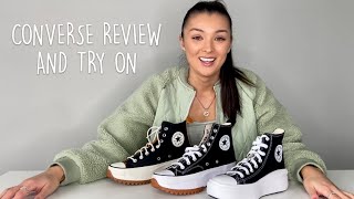 Converse Move Platform Hi amp Runstar Hike Hi and leather  Review styling and on feet [upl. by Rahal674]