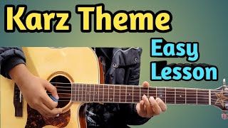 KARZ THEME Guitar TabsLead Lesson  Ek hasina thi  For Beginners lesson  ANTARA MUSIC CLASSES [upl. by Netsew]