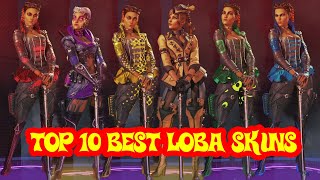 TOP 10 LOBAS BEST SKINS FINISHERS BANNERS QUIPS  Apex Legends Season 5 Highlights [upl. by Lhadnek961]