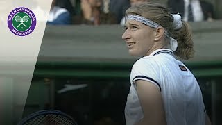 Steffi Graf answers marriage proposal at Wimbledon [upl. by Llekcor963]