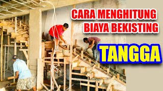 Cara Menghitung Biaya Bekisting Tangga  AHSP Dan RAB [upl. by Gretel]