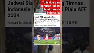 Live di RCTI Malam Hari Ini Jadwal Siaran Langsung Timnas Indonesia vs Vietnam di Piala AFF 2024 [upl. by Gebler]