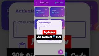 Top Follow App Active Coupon Code 🤩  Top Follow App Coupon Code Free  top follow code  topfollow [upl. by Marquet]